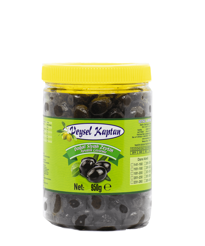 AYVALIK ÇEREZ SİYAH YUVARLAMA ZEYTİN 1'LİK