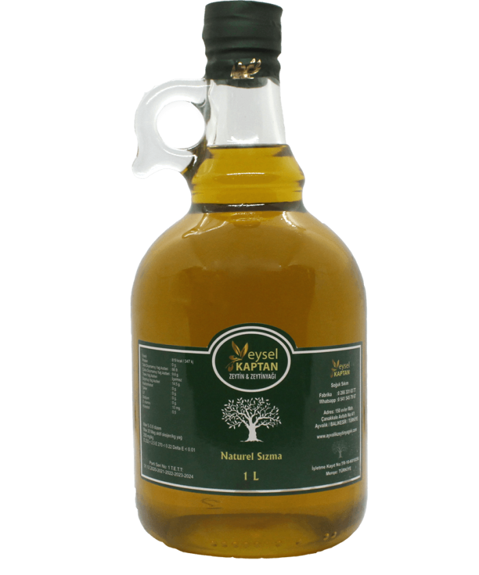 SOĞUK SIKIM NATÜREL SIZMA ZEYTİNYAĞI 1LT GALON