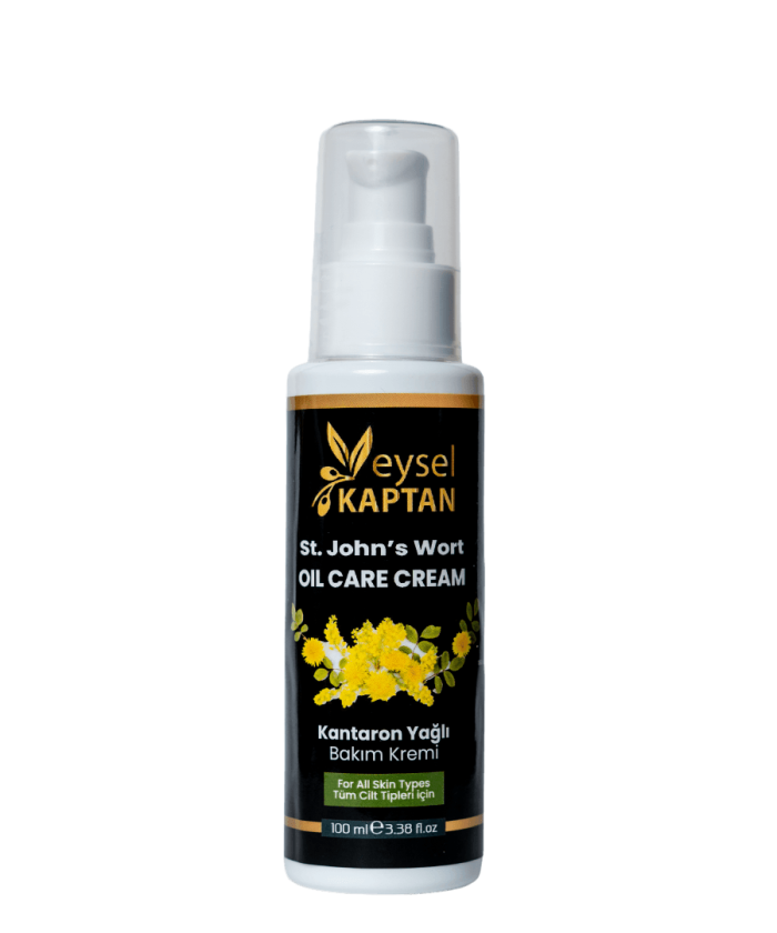 Veysel Kaptan Kantaron Yağlı Bakım Kremi (St. John's Wort Oil Care Cream) - 100 ml.