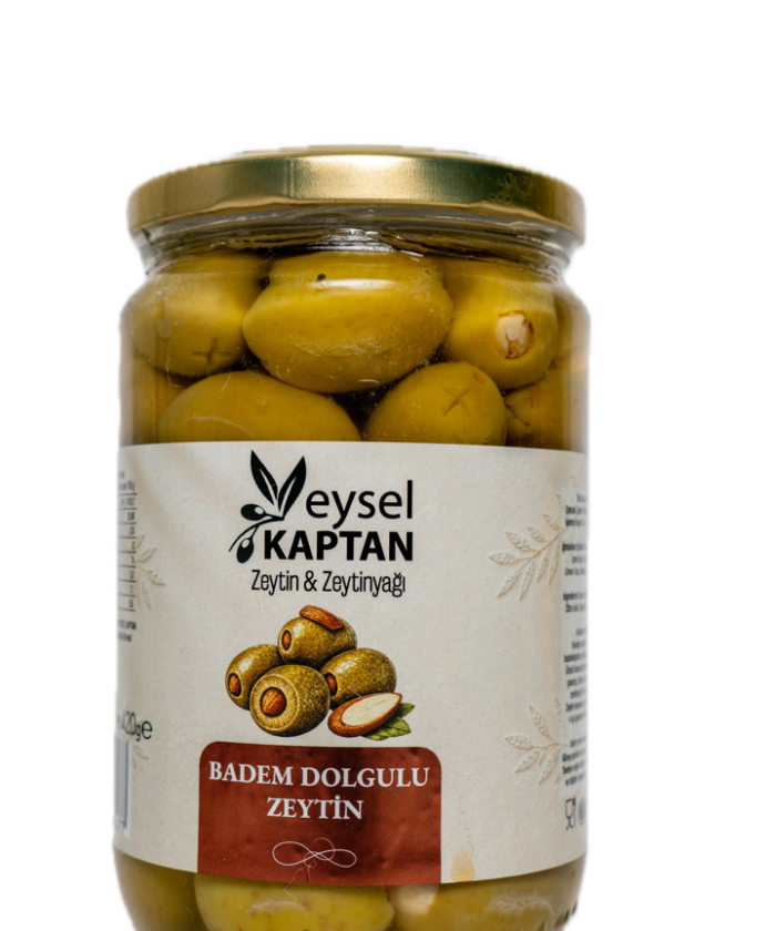 Badem Dolgulu Yeşil Zeytin