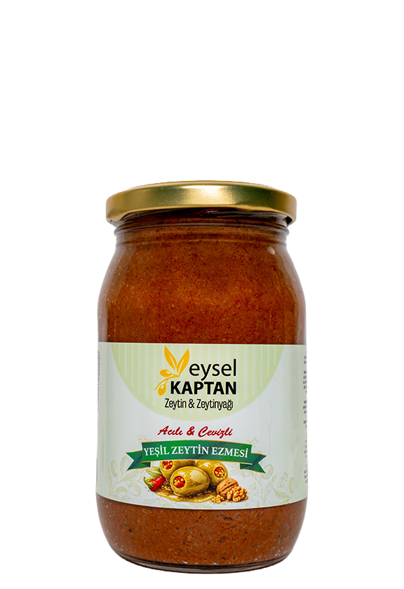 Acılı Cevizli Yeşil Zeytin Ezmesi